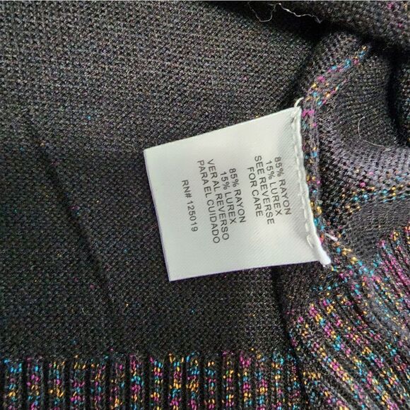 Joseph A multicolored metallic parade luxecore button front cardigan - Picture 13 of 13